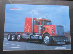 'Western Star' Geoff Byford's Truck 'Lady Louise' framed and glazed print 57cm x 73cm approx