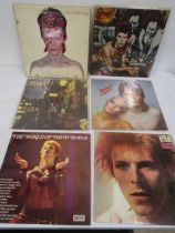 6 x David Bowie LPs
