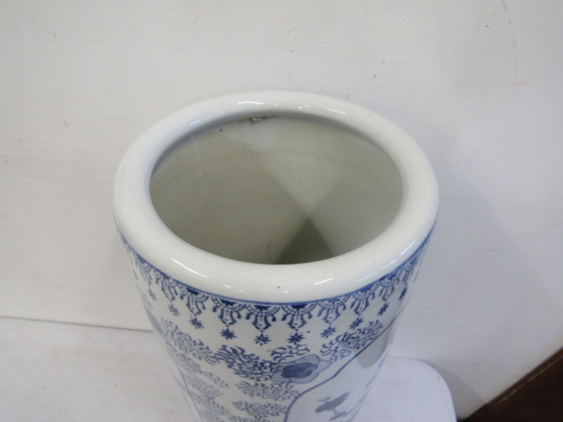 An Oriental  ceramic stick stand 62cmH - Image 4 of 5