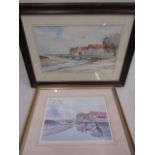Lithograph by Jason Sexton of Jason Partner Blakeney Quay and a print of the same image