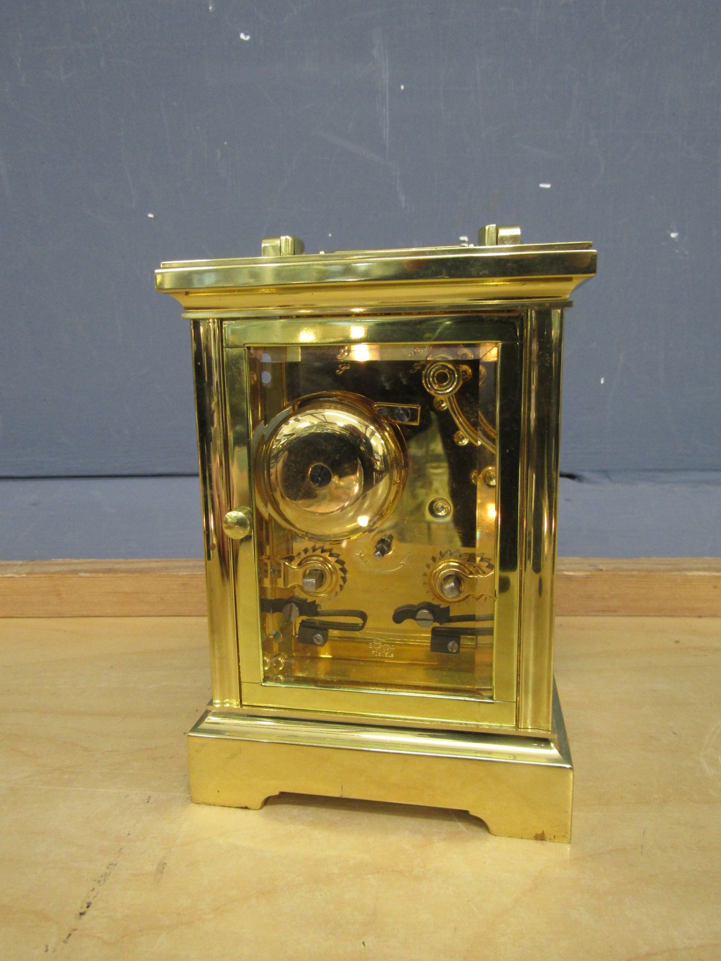 Angelus brass carriage clock - Image 2 of 5