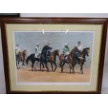 Judi Kent Pyrah Ltd Edition Churchill Downs  horse racing print 25/100 102x80cm