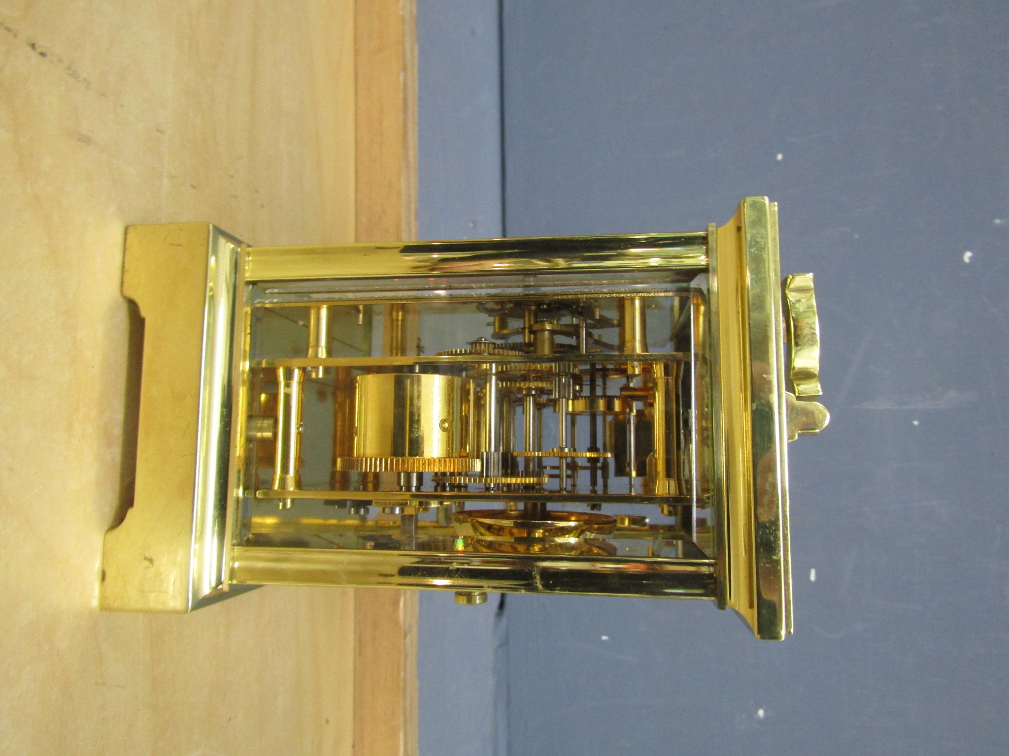 Angelus brass carriage clock - Image 4 of 5