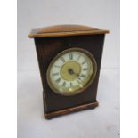 Wooden cased mantle clock with key