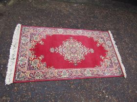Red rug 90cm x 160cm approx