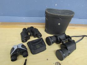 3 Pairs of binoculars to include vintage USSR