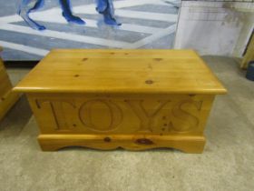 Pine toy chest