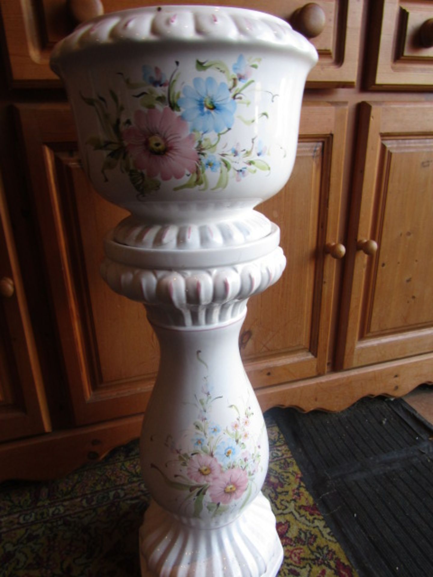 Ceramic Jardinière with stand - Image 2 of 2