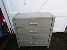Modern 4 drawer bedroom chest H96cm W90cm D45cm approx