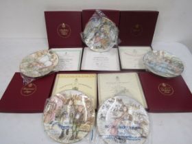 5 Royal Worcester picture plates boxed with certs