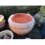 Large terracotta plant pot 53cm dia 39cmH (one hole near base as shown in picture)