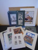 Assorted advertising prints/plates featuring the subject of chess to incl Benson & Hedges, John