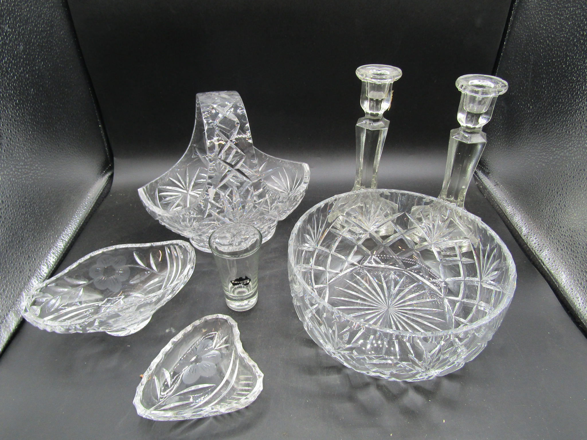 Art Deco glass dressing table set and other glassware - Image 2 of 7