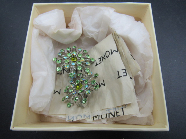 Monet clip on earrings with original box - Image 3 of 3