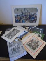 Assorted prints/plates from various newspapers to incl The Graphic, London Illustrated News etc,