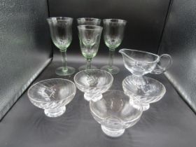 set 4 fruit bowls, nice jug and large wine glasses