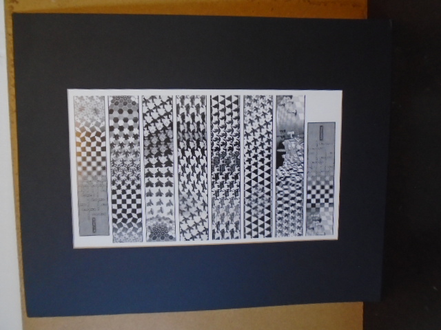 After MC Escher lithograph of Metamorphosis, 40cm x 50cm incl mount - Image 3 of 4