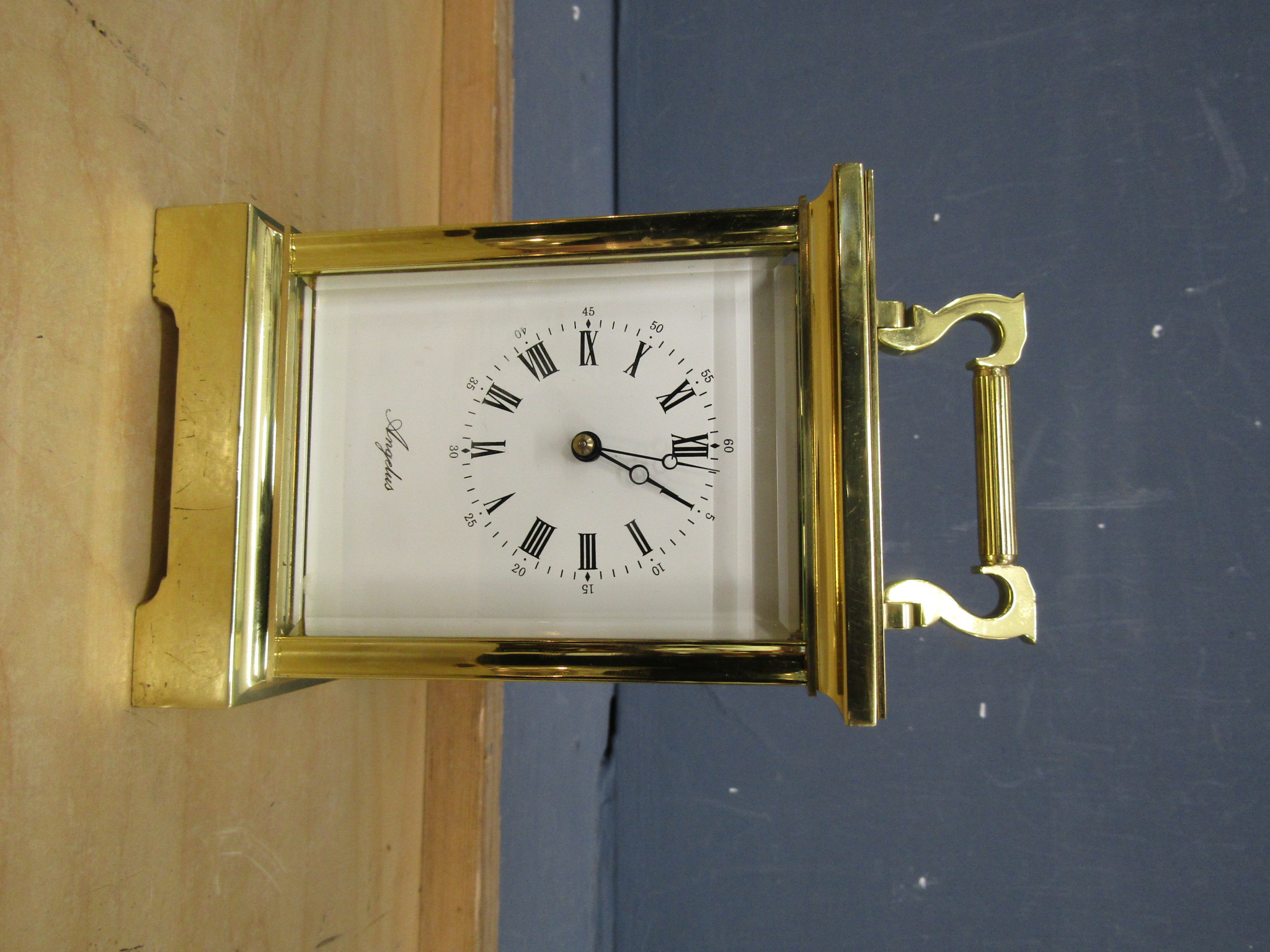 Angelus brass carriage clock