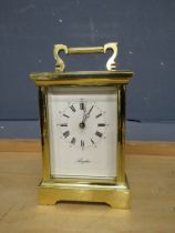 Angelus brass carriage clock