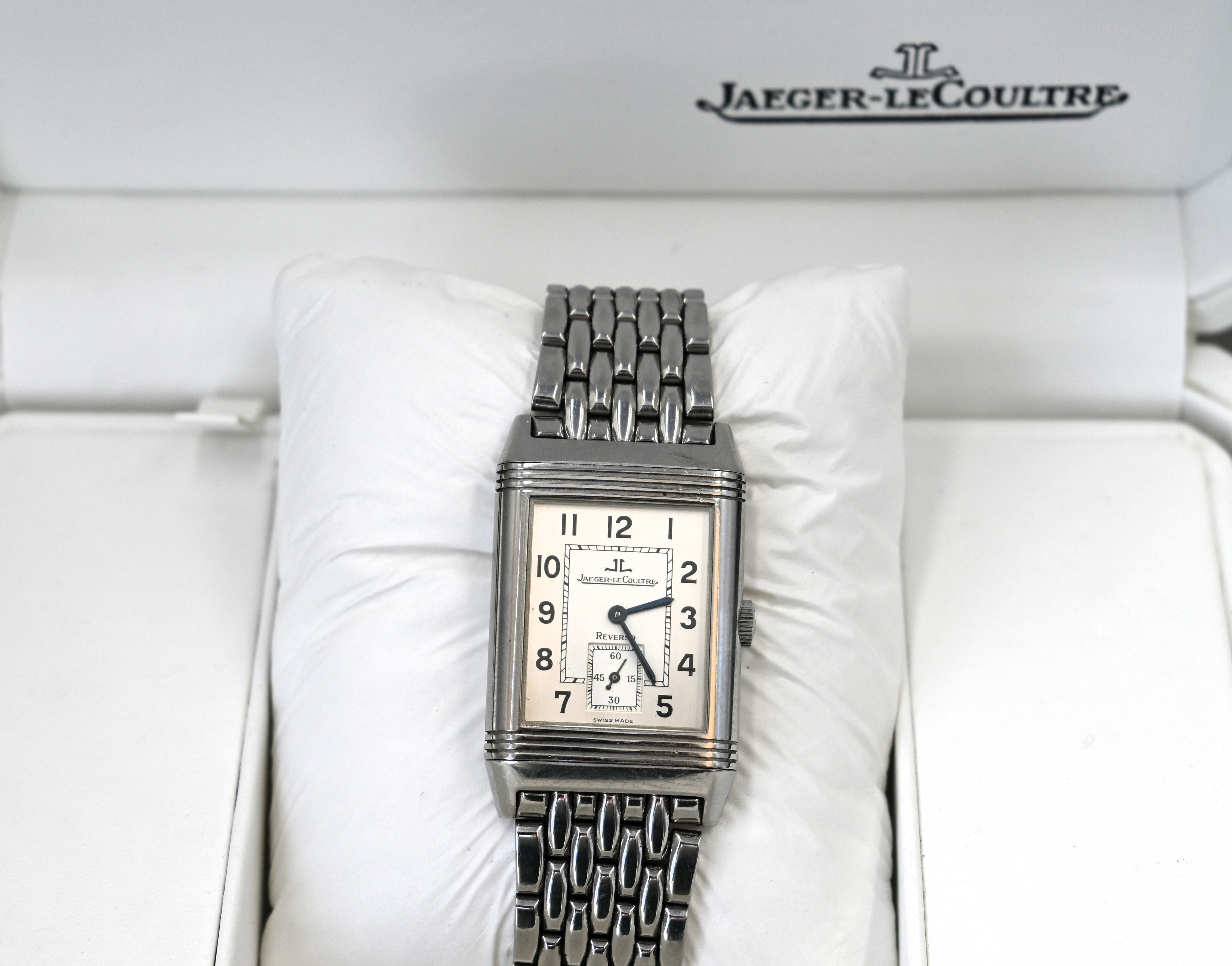 Jaeger-LeCoultre Reverso Grand Taille stainless steel gentleman's wristwatch, reference no. 270. - Image 4 of 7