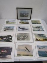 Les Vowels signed photo of Piper Warrior II titled 'The Empty Seat' along with  Aviation cards