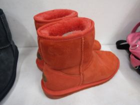 Emu orange boots size 6