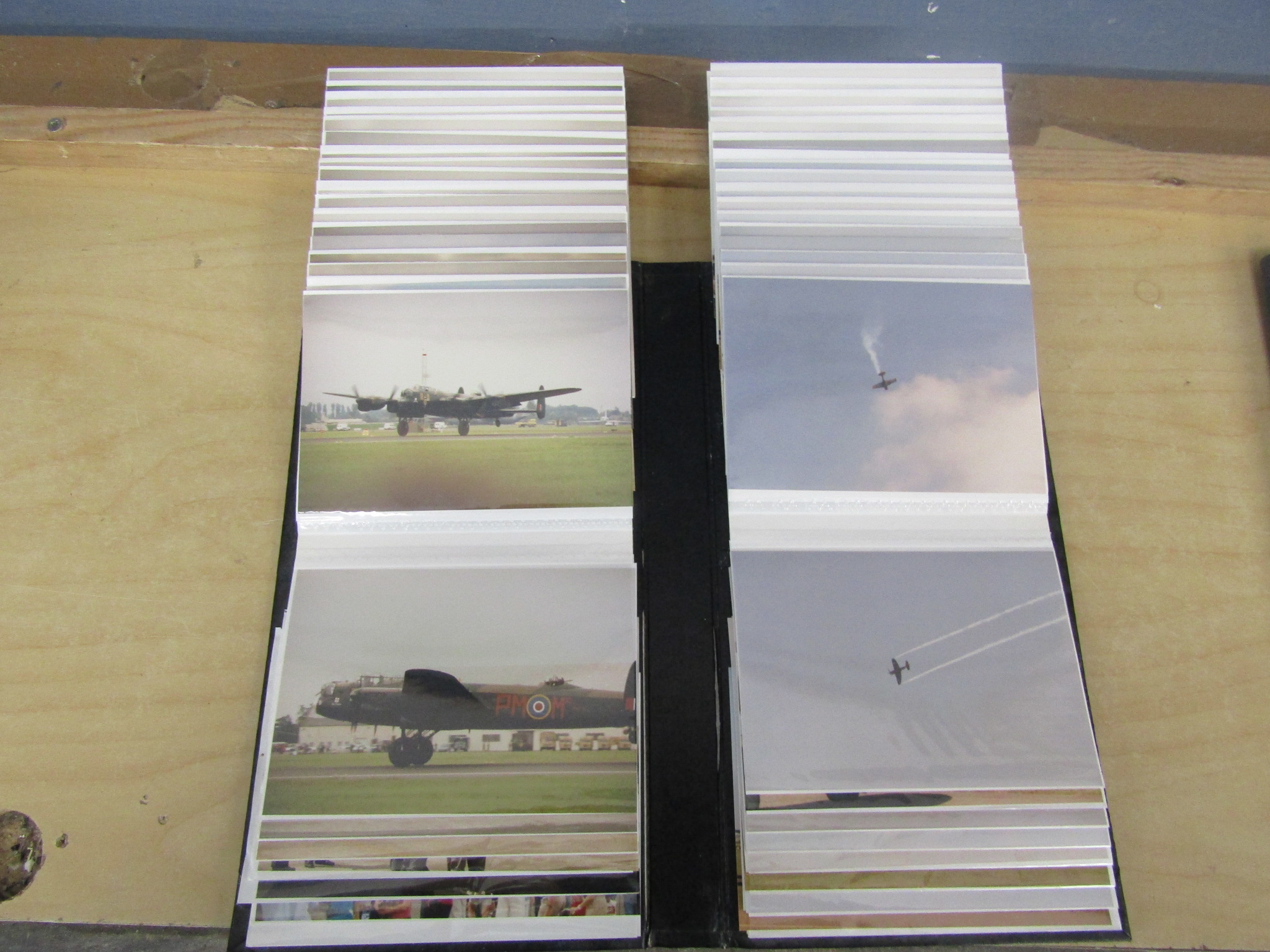 2 Photo albums, one containing vintage aircraft photo's, the other containing 1980's war re- - Image 10 of 11