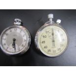 18 jewel pocket stop watch military issued (working) and a Empire pocket watch (pocket watch a/f)