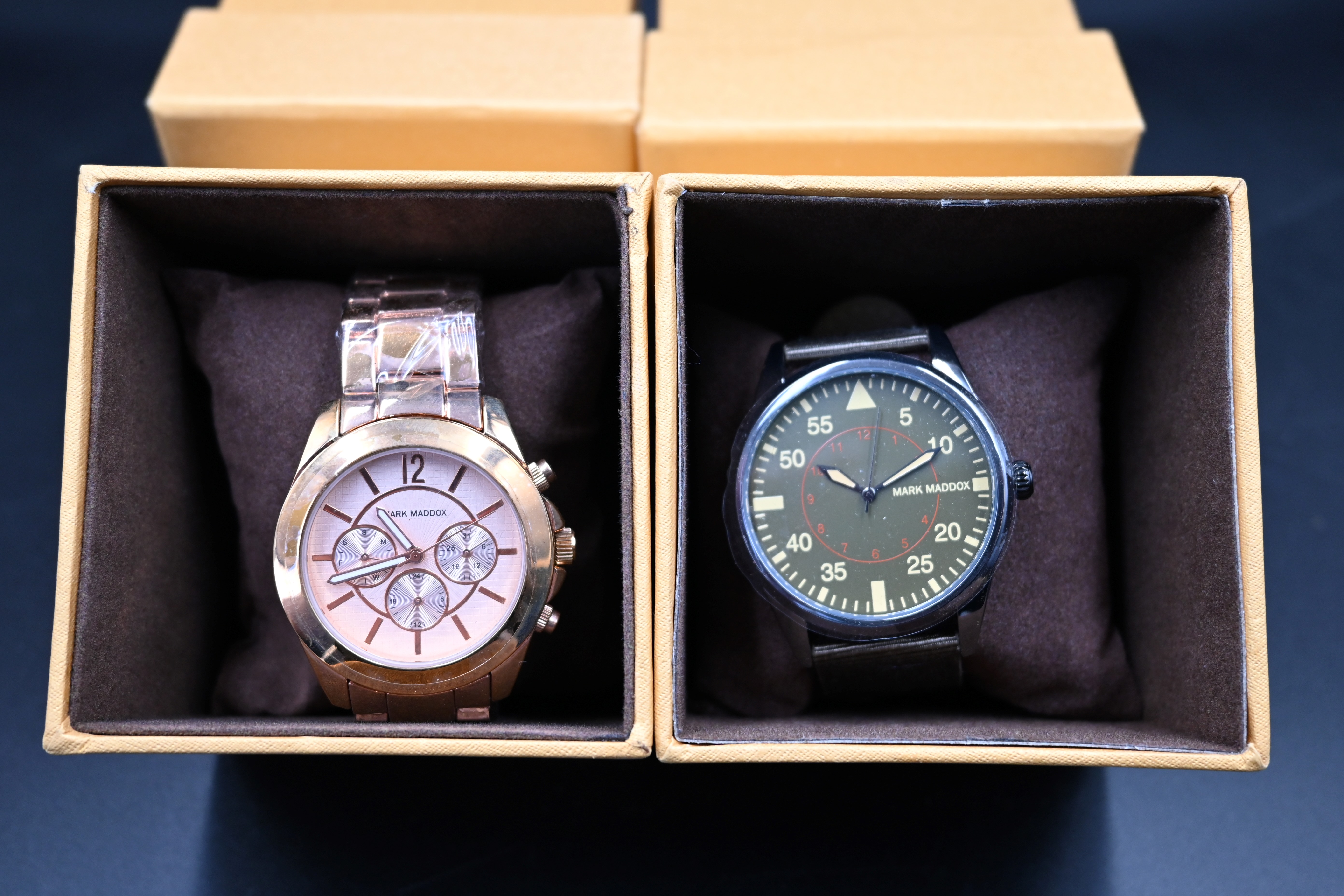 8 assorted Mark Maddox watches, new with tags from closing down stock, boxed - Image 3 of 6