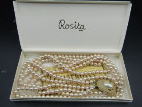 Rosita double string pearls