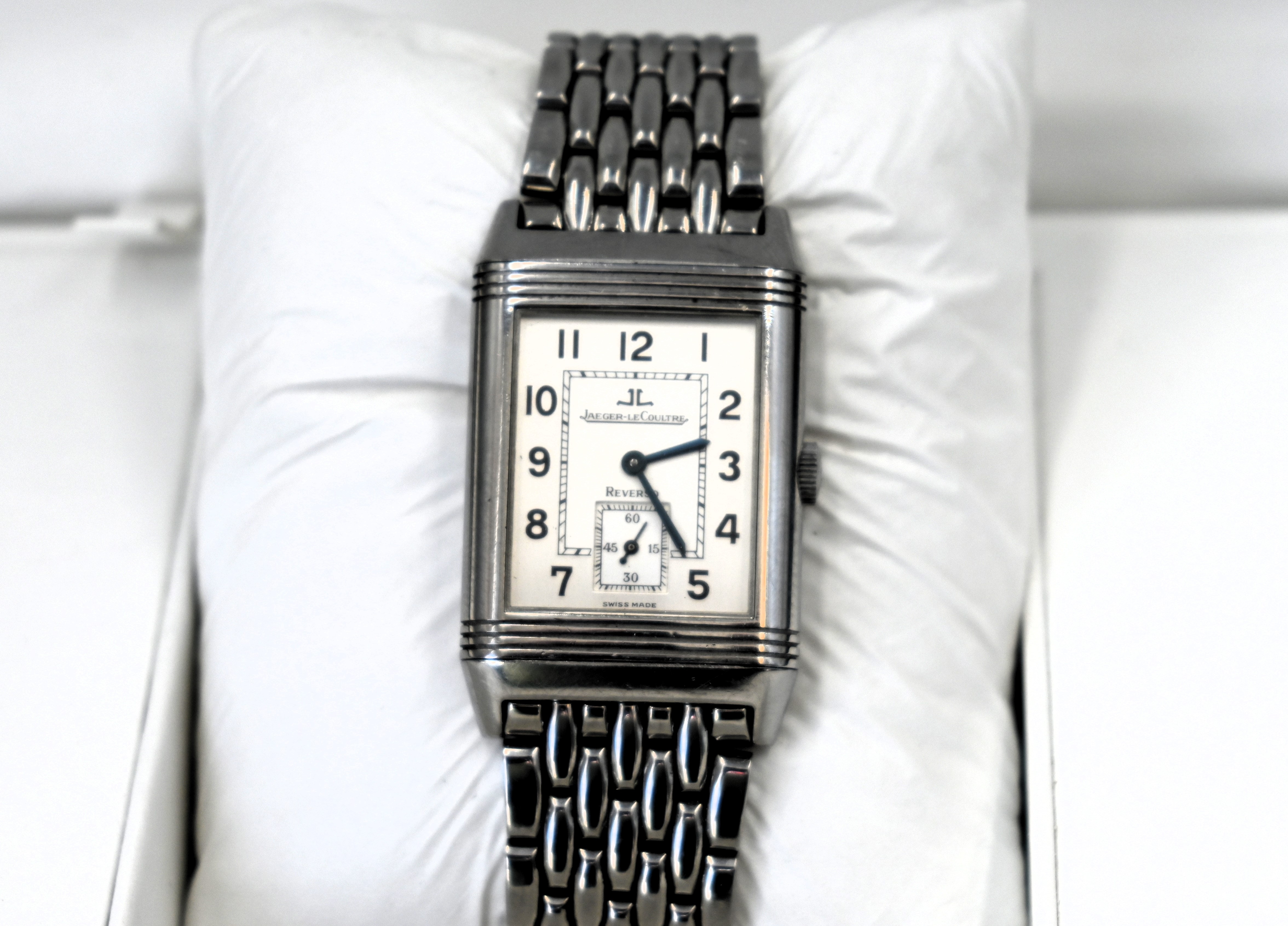 Jaeger-LeCoultre Reverso Grand Taille stainless steel gentleman's wristwatch, reference no. 270. - Image 5 of 7