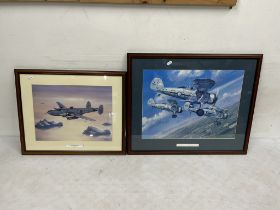 two aviation prints