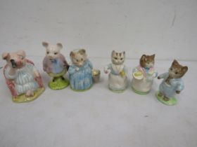 Beswick Beatrix Potter pigs and cats