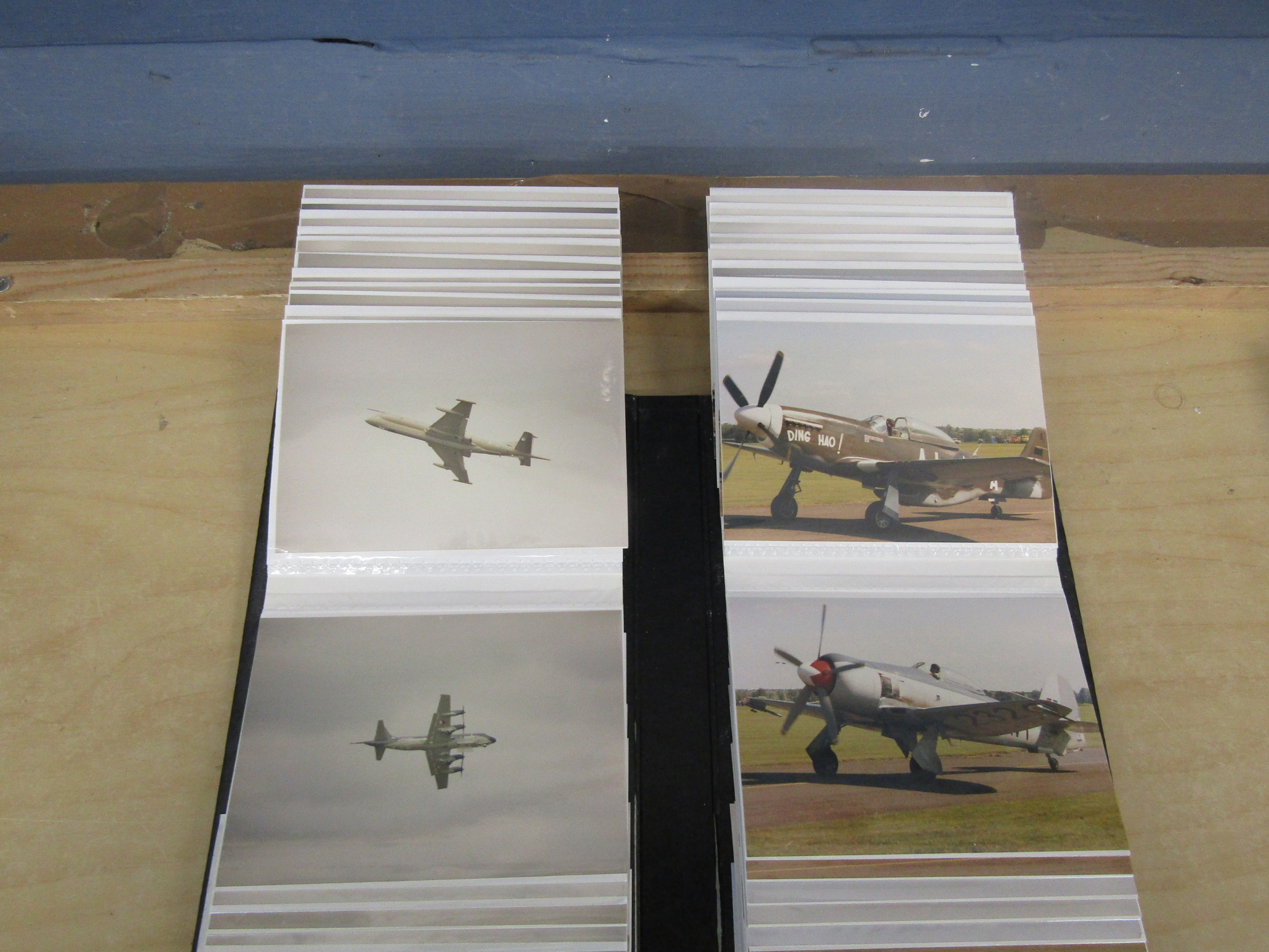 2 Photo albums, one containing vintage aircraft photo's, the other containing 1980's war re- - Image 9 of 11