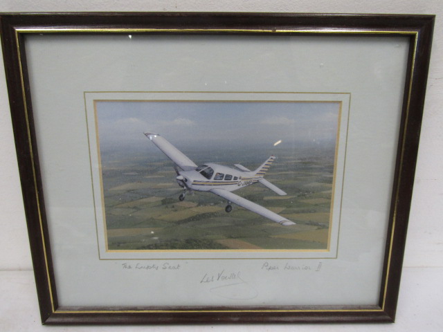 Les Vowels signed photo of Piper Warrior II titled 'The Empty Seat' along with  Aviation cards - Image 8 of 10