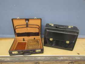 2 Briefcases and 2 animal skin bags