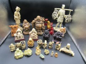 A quantity Buddha's and various Oriental figures