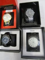 4 x Orlando men's watches new and boxed