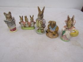 Beswick Beatrix Potter x 5 rabbits