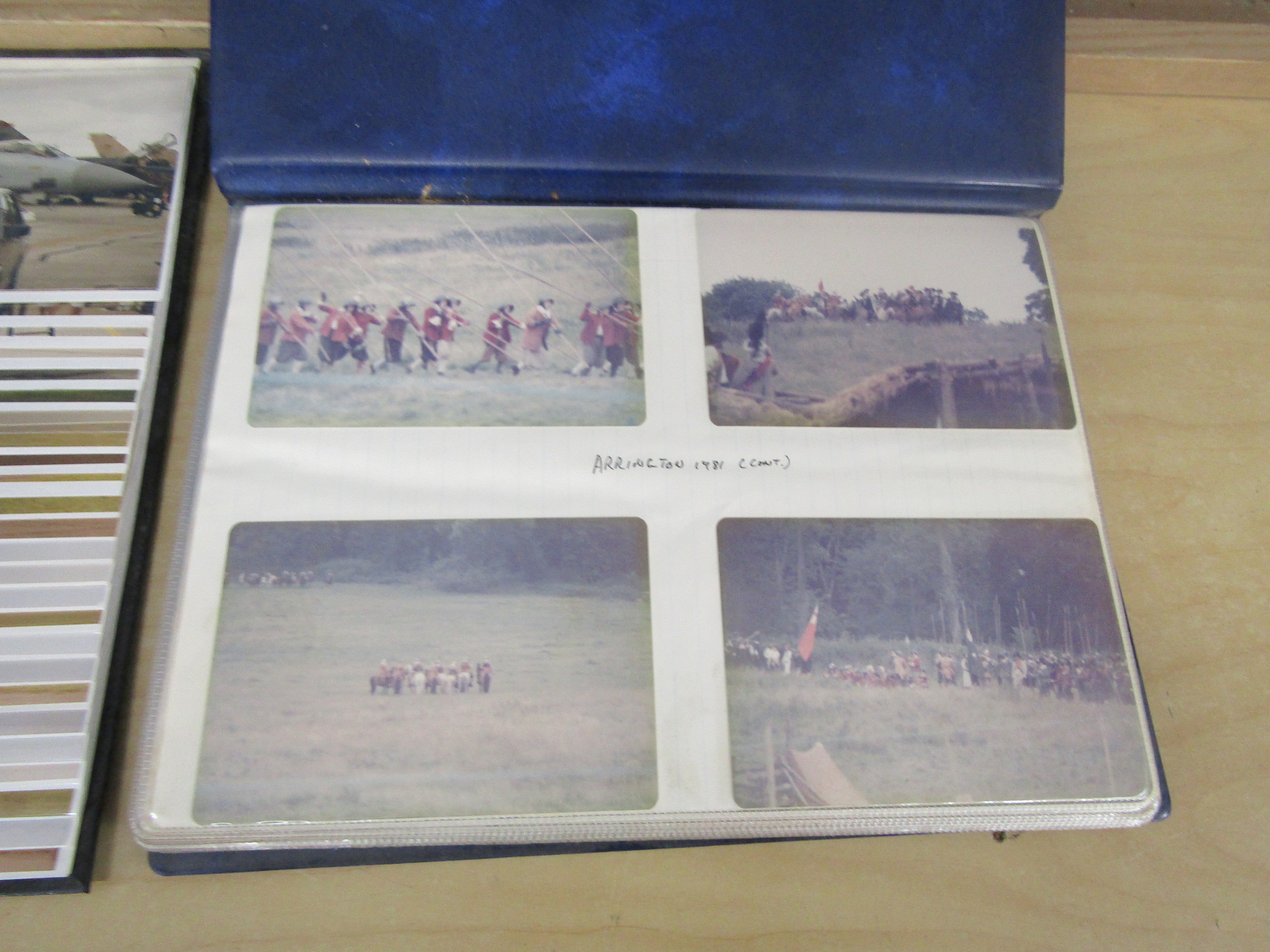 2 Photo albums, one containing vintage aircraft photo's, the other containing 1980's war re- - Image 3 of 11