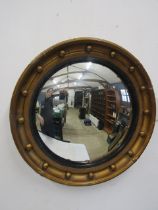 A porthole convex mirror repair to frame