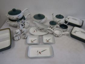 Denby 'Greenwheat' oven to table wares part dinner service