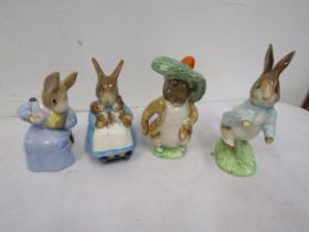 Beswick Beatrix Potter 4 x rabbits