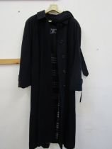 Burberry wool long coat size