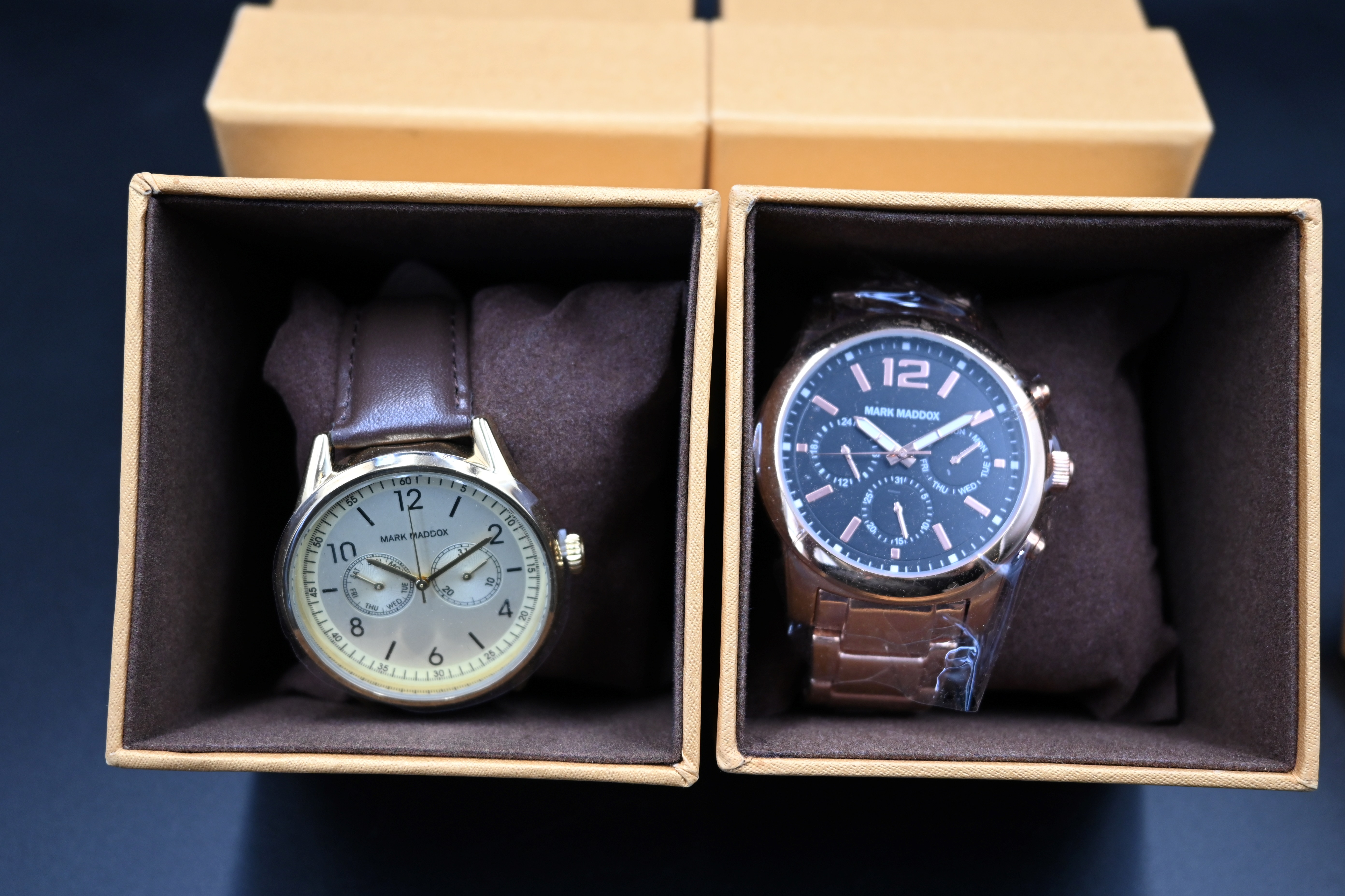 8 assorted Mark Maddox watches, new with tags from closing down stock, boxed - Image 4 of 6