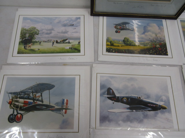 Les Vowels signed photo of Piper Warrior II titled 'The Empty Seat' along with  Aviation cards - Image 2 of 10