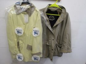 2 Burberry sport coats, one with tags