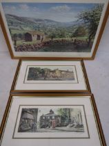 3 ltd edition prints of cottages