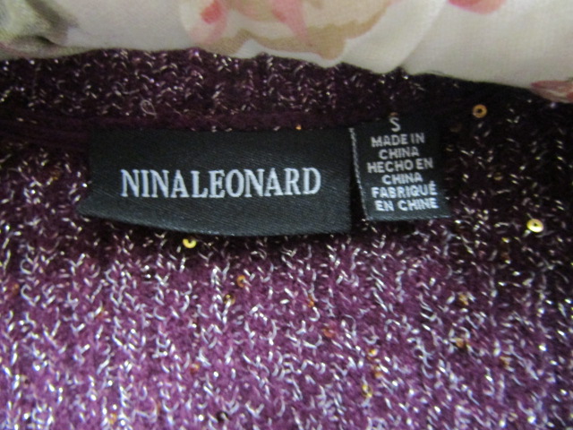 Nina Leonard long sleeve sequin top and Michele Hope sequin pattern top size 12 - Bild 2 aus 3