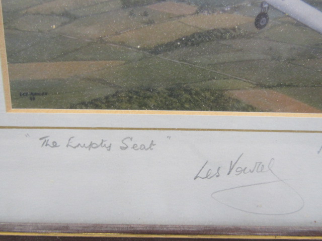 Les Vowels signed photo of Piper Warrior II titled 'The Empty Seat' along with  Aviation cards - Image 9 of 10